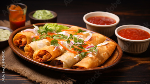 flautas de pollo