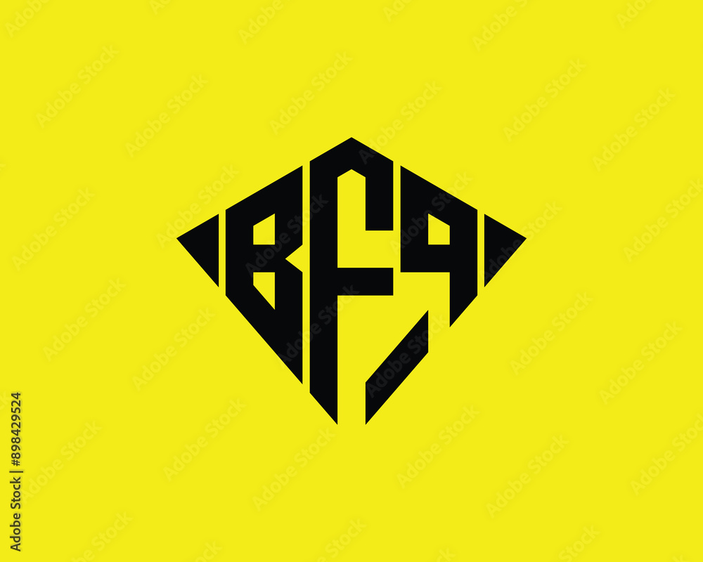 BFQ logo design vector template, BFQ logo design.
