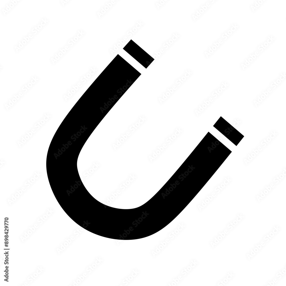 magnet icon vector with flat design