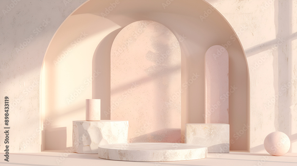 Mock up podium for product presentation, pink pastel background, 3d render, abstract pastel geometric product Mockup Mock up podium for product presentation, pink pastel background, 3d render, abstract pastel geometric product Mockup