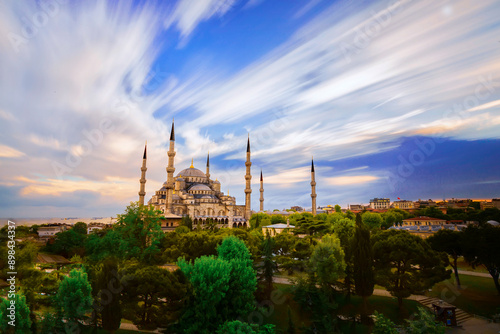 The Blue Mosque or Sultan Ahmet Mosque in the bosphorus, Istanbul