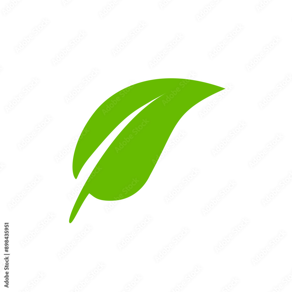 Green leaf icons. Leaves icon. Leaves of trees and plants. Vector illustration. Green leaf icons. Leaves icon. Leaves of trees and plants. Vector illustration.