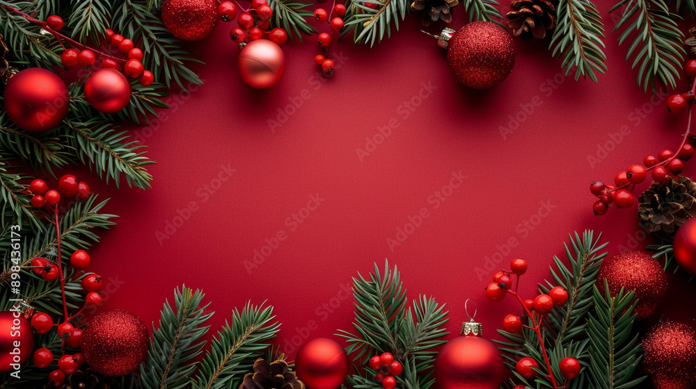 christmas background with branches and decorations christmas background with branches and decorations