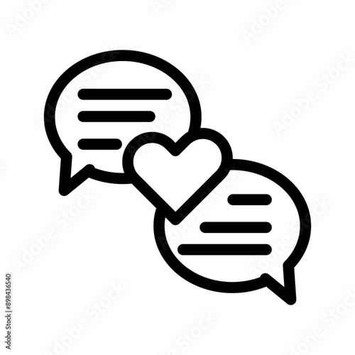 Flirt talk icon