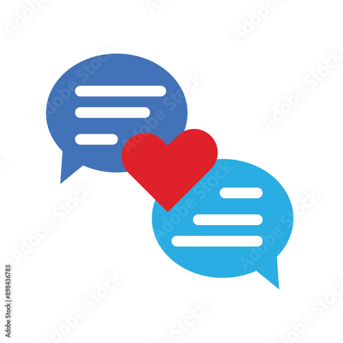 Flirt talk icon