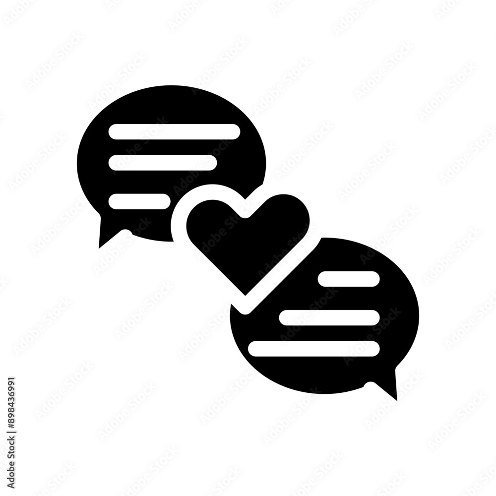 Flirt talk icon