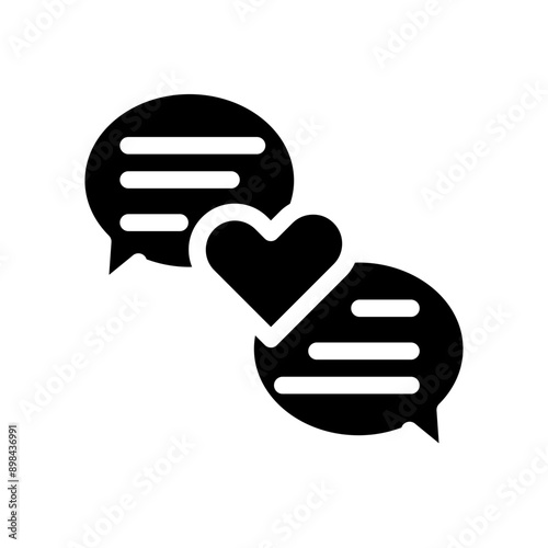 Flirt talk icon