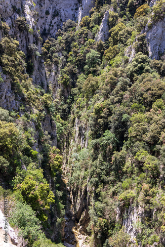 Impressive view of the Galamus gorges in France. photo