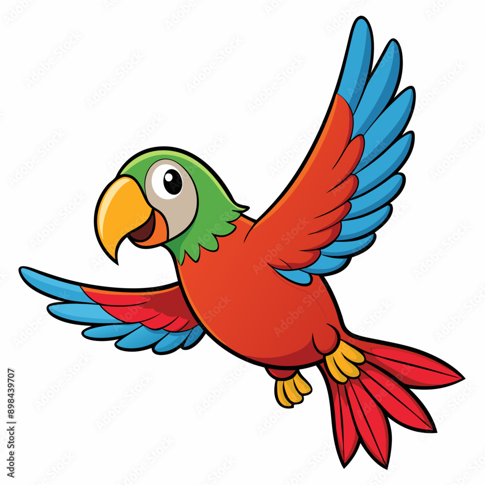 Obraz premium parrot vector