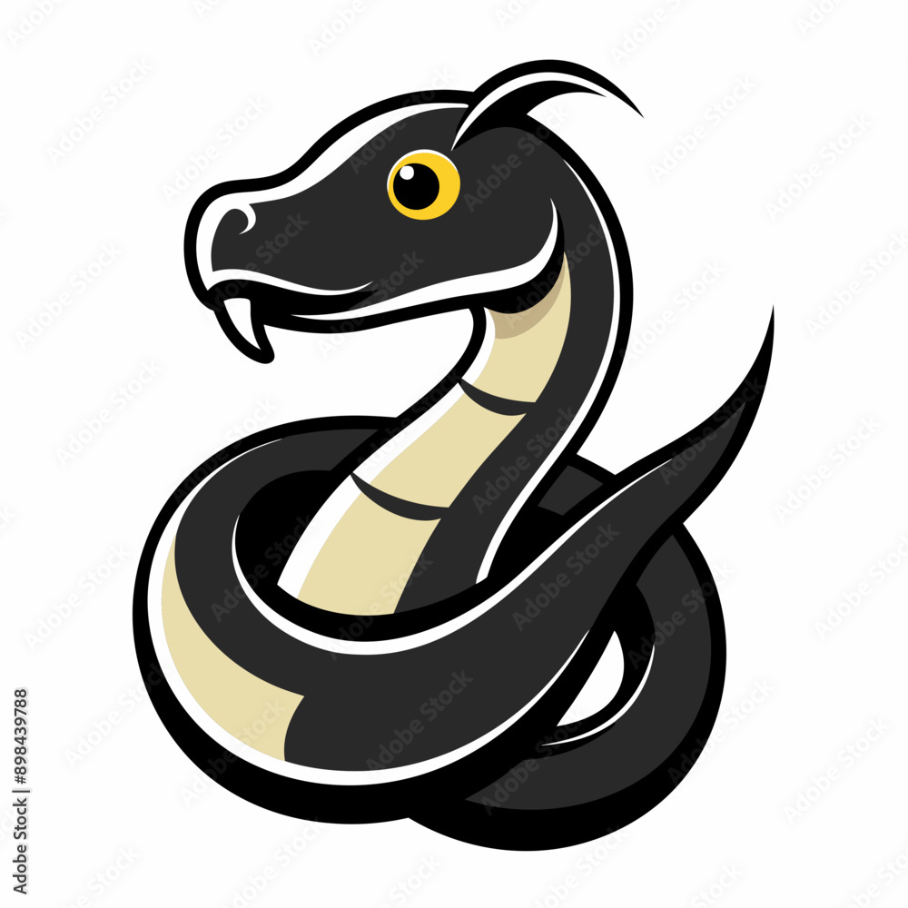 Fototapeta premium python icon vector