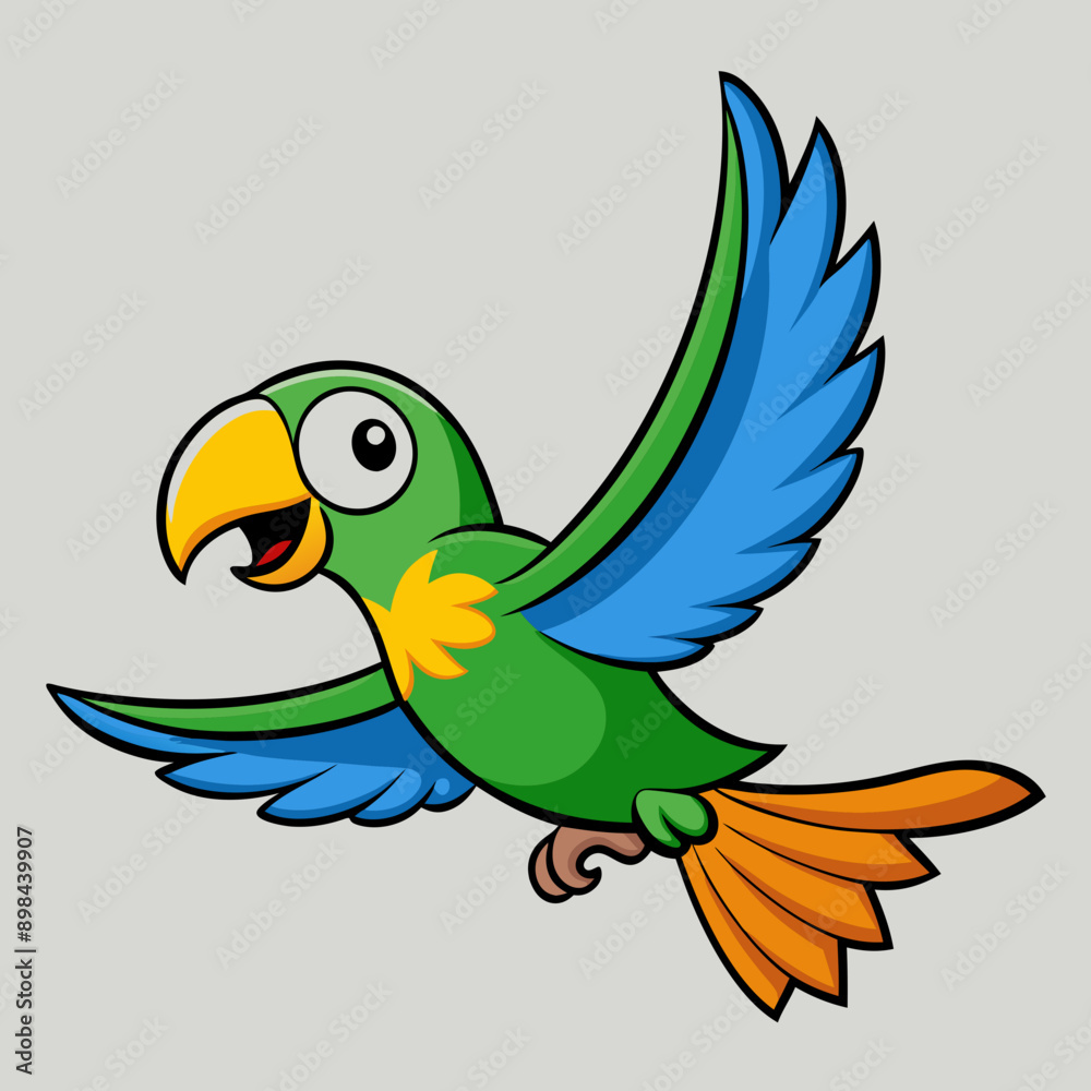 Obraz premium parrot vector