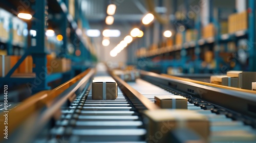 Wallpaper Mural AI and automatic robotic for transport packages in delivery business. Torontodigital.ca