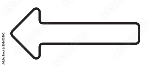 Straight long right vector arrow icon