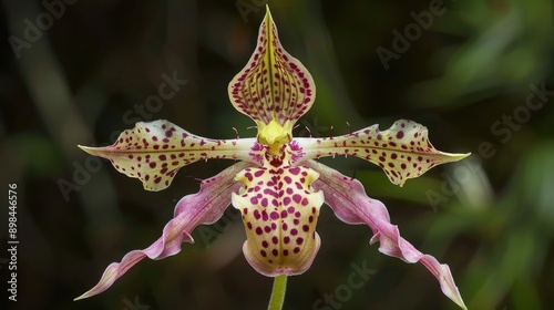 European orchid species Man Orchid with human like blooms photo