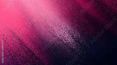 Dark black pink grainy background with vibrant noise texture for gradient abstract retro poster design