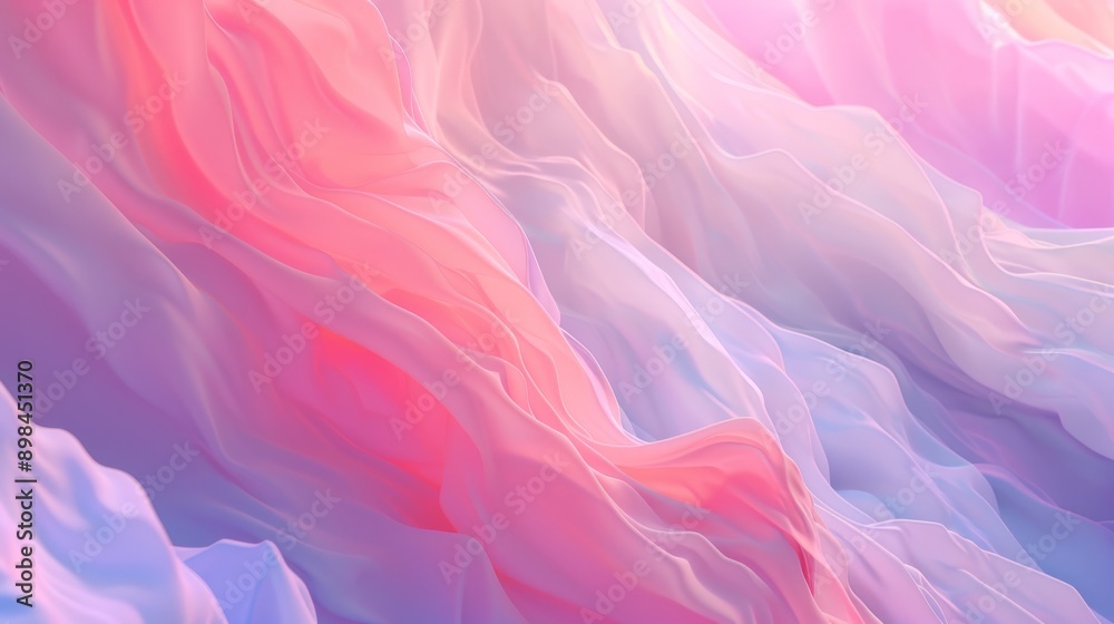Abstract pastel background featuring flowing fabric drapes Abstract pastel background featuring flowing fabric drapes
