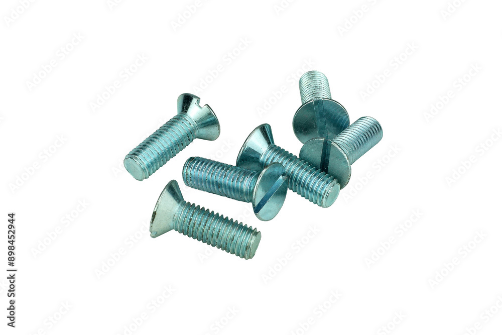 Silver bolts isolated on transparent background. Png file Silver bolts isolated on transparent background. Png file