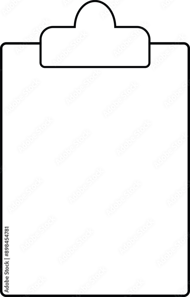 Clipboard outline icon, note book icon, Black Clipboard, notepad board outline, portable notepad icon