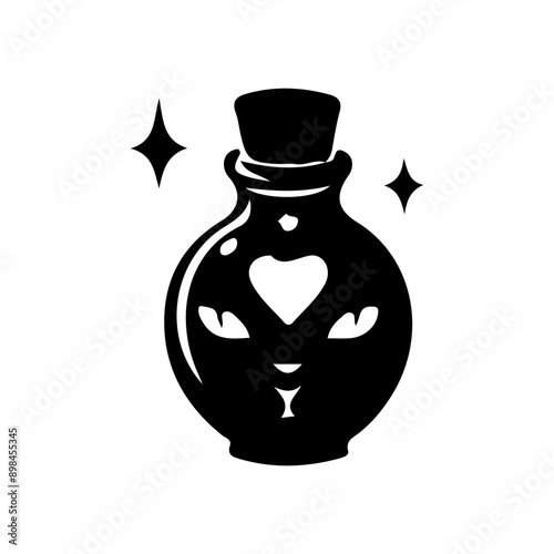 Mystical ......., Magic Celestial Silhouette Tattoo design.