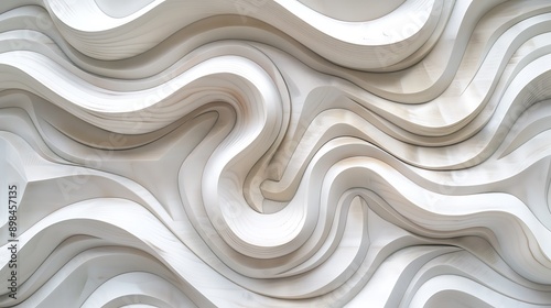 White marble texture background with wave pattern.