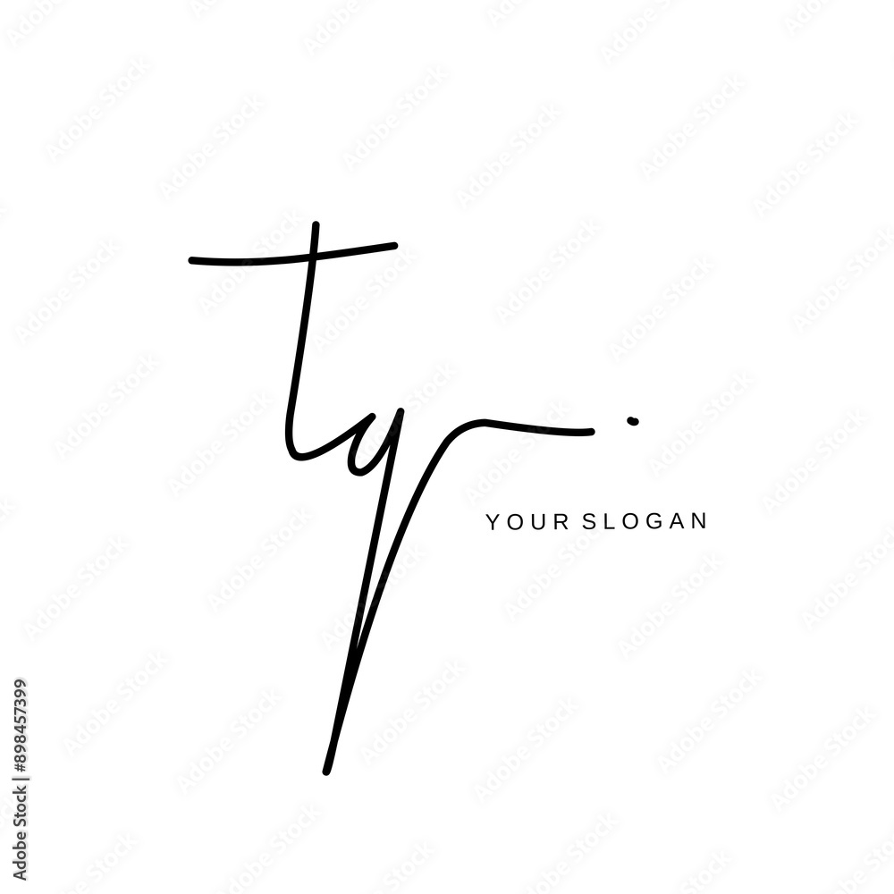 Tq Initial signature logo vector design Tq Initial signature logo vector design