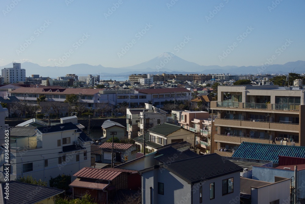 Fototapeta premium 江ノ島の春の風景 神奈川県観光