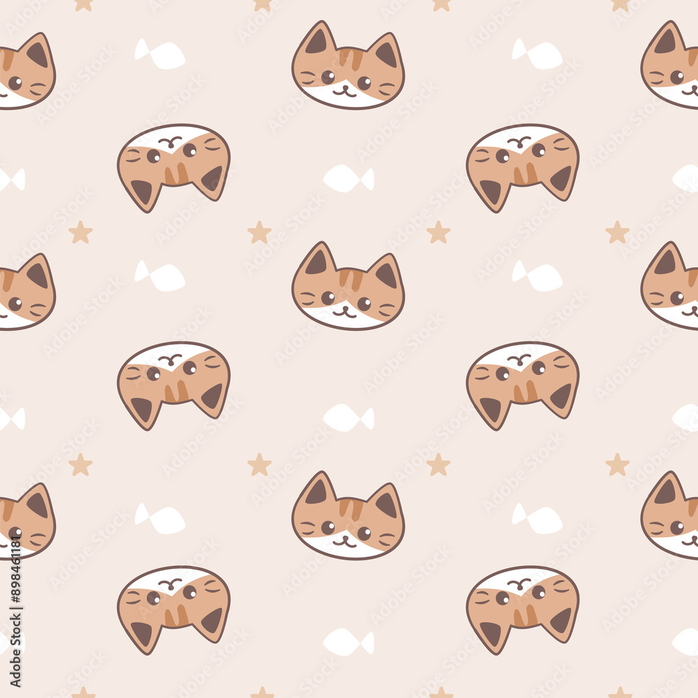Obraz premium seamless pattern with cats