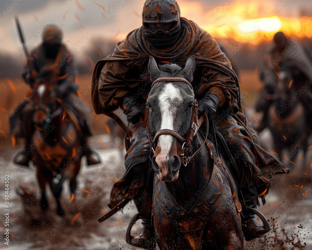 A reenactment of a historical battle with accurate details, Realism, Natural colors, Oil painting A reenactment of a historical battle with accurate details, Realism, Natural colors, Oil painting