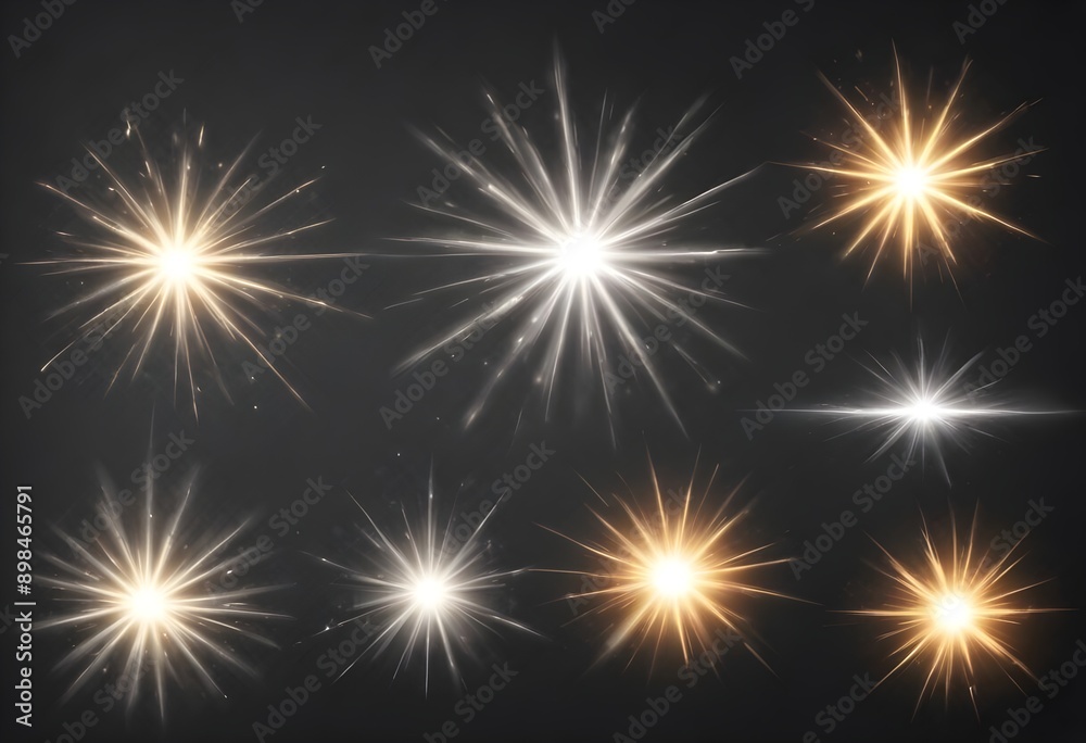 Lights on a black background Lights on a black background