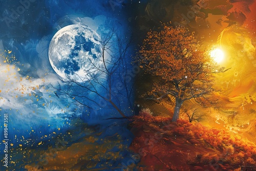 Autumn equinox, day equals night