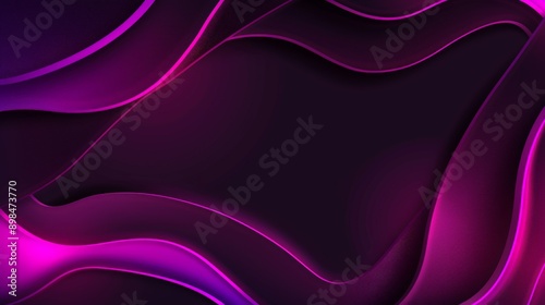 Abstract background forming a wavy pattern with purple neon lights