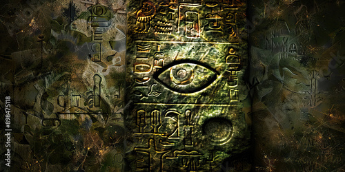 Cryptic Messages Carved in Stone: Ancient tombstones bearing mysterious symbols and inscriptions.