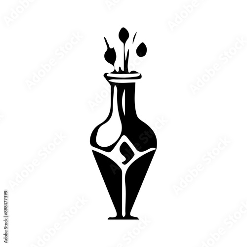 Mystical ......., Magic Celestial Silhouette Tattoo design.