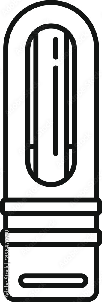 Electronic cigarette device for vaping using liquid with battery icon outline vector Electronic cigarette device for vaping using liquid with battery icon outline vector