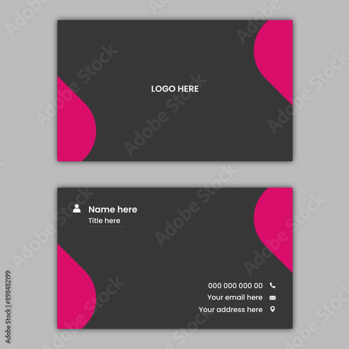 Business card design template, Clean professional business card template, visiting card, business card template,