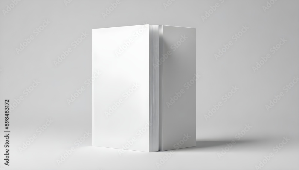 plain blank white Blank vertical book white mockup object plain blank white Blank vertical book white mockup object