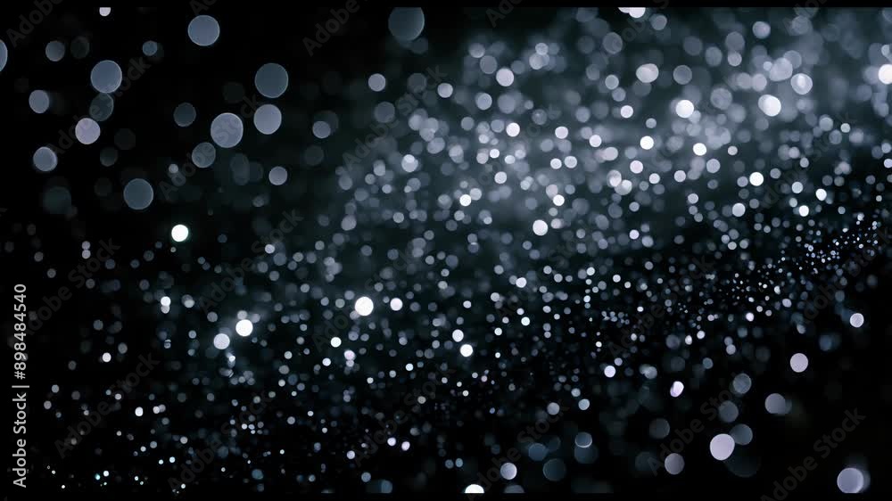 Abstract Blue Bokeh Light Background