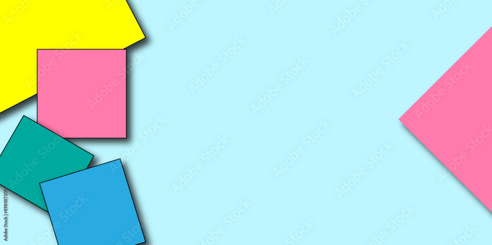 Abstract colorful minimal geometric square triangle shape banner background. Geometric poster and banner design. You can used for Banner, Poster, and Logo Design, vector illustration. Abstract colorful minimal geometric square triangle shape banner background. Geometric poster and banner design. You can used for Banner, Poster, and Logo Design, vector illustration.