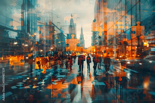 Wallpaper Mural Urban Puzzle Torontodigital.ca