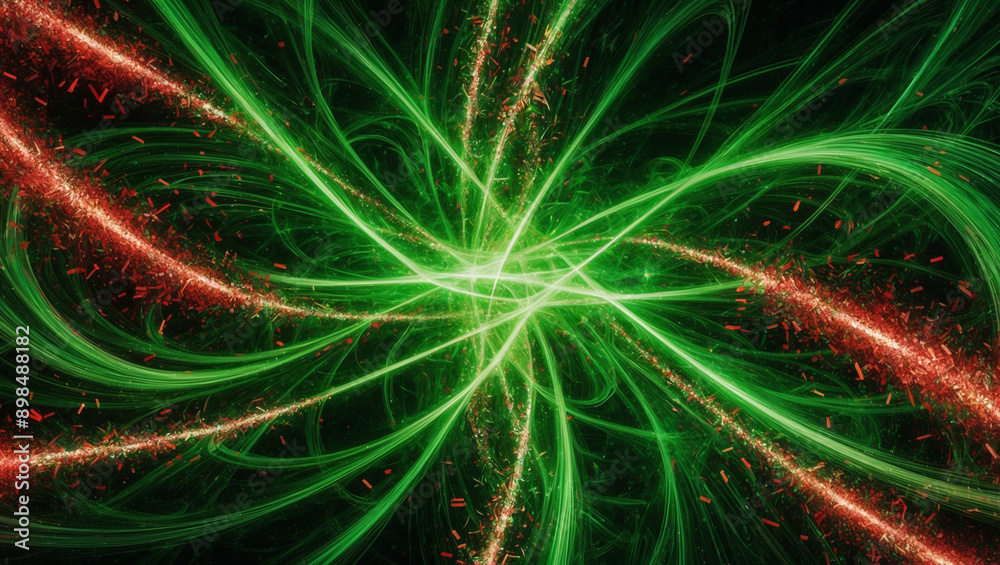 Green lines on green. Green lines on green.