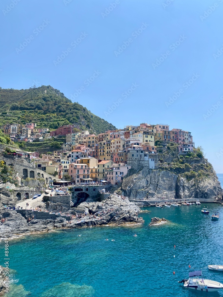 Naklejka premium view of the coast of the region sea