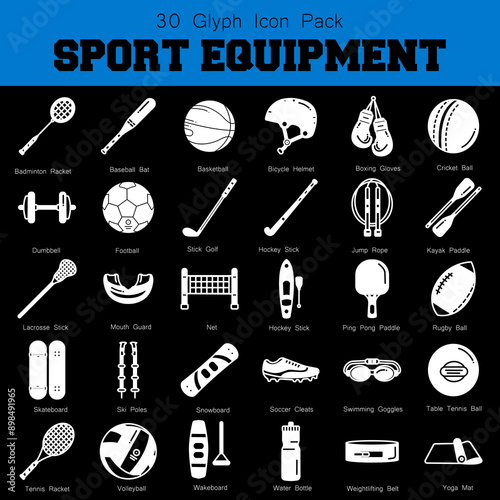 The Sport Equipment icon represents various sports gear, ideal for fitness websites, athletic blogs, and training-related projects.