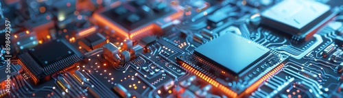 Aerial view of a semiconductor factory, highlighting advanced manufacturing processes