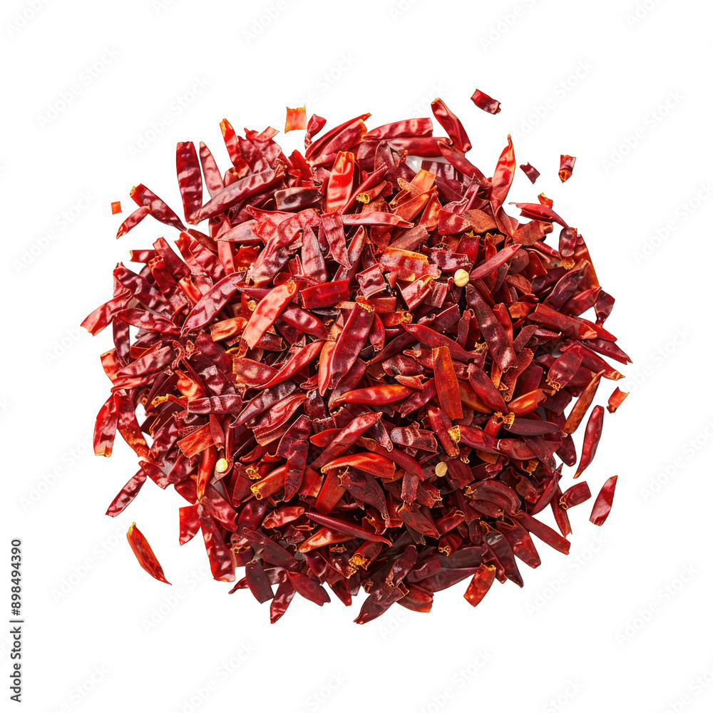 Naklejka premium Dry red chillies isolated on transparent background cutout PNG