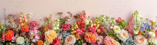 Wallpaper Mural Freshly arranged seasonal spring flowers in a bouquet, Spring flower arrangement, Artistic floral display Torontodigital.ca