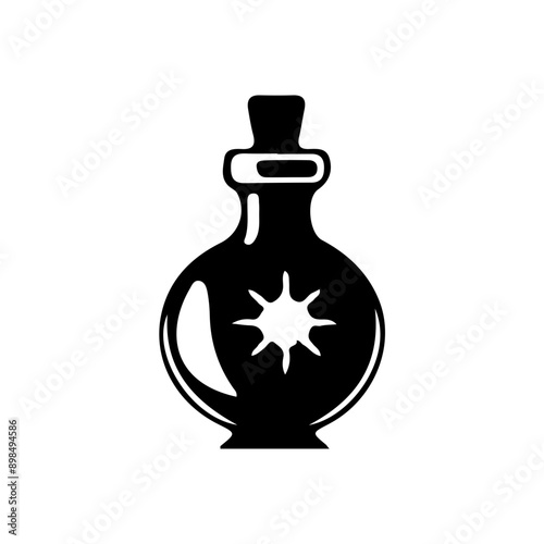Mystical ......., Magic Celestial Silhouette Tattoo design.
