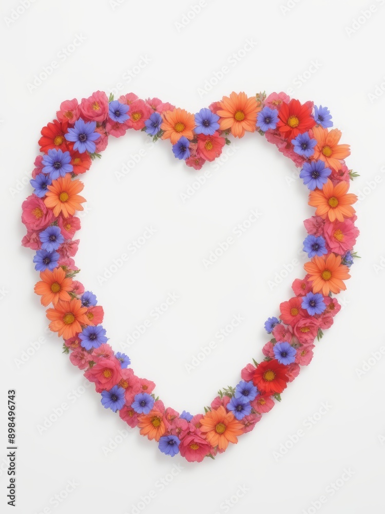 Obraz premium Heartfelt Blossoms Frame