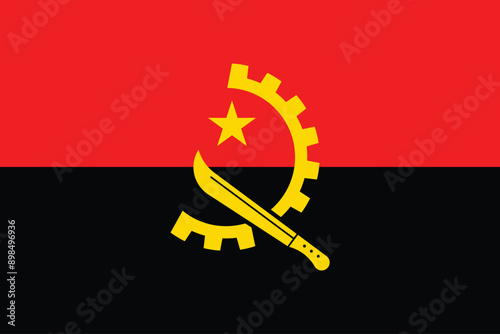 Canvas Print Flags of Angola