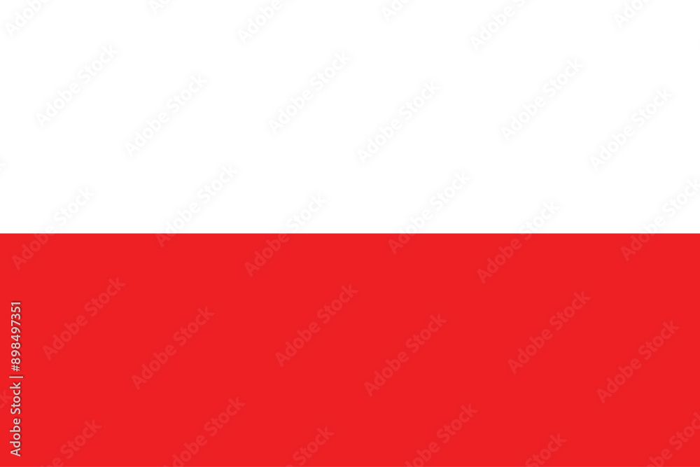 Flags of Poland. Flat element design. National Flag. White isolated background Flags of Poland. Flat element design. National Flag. White isolated background