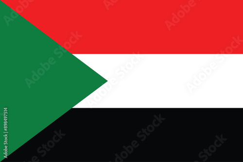 Flags of Sudan. Flat element design. National Flag. White isolated background Free Download Flags of Sudan. Flat element design. National Flag. White isolated background - GFXLoad
